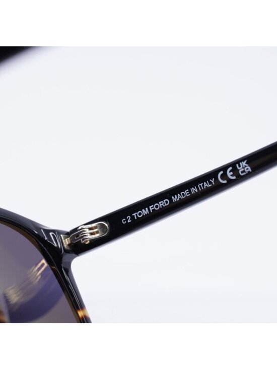 Tom Ford FT1098 05A Damian-02 Sunglasses Black Aviator Frame, Smoke Lenses